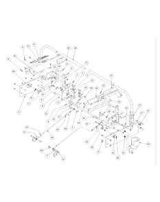 Control Assembly Diagram and Parts List for M72-GN33 53BB5FJZ750-33HP-OHV Cub Cadet Lawn Tractor